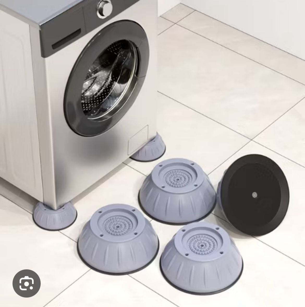 4Pcs Universal Anti-Vibration Feet Pads — Non-Slip Rubber Mats